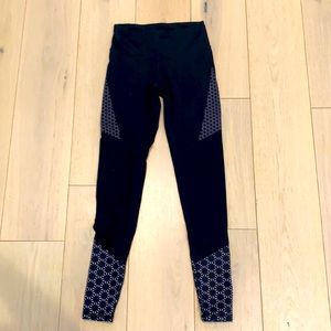 Champion Black Patterned Athletic Leggings
